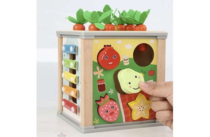 Fából készült érzékelő és oktató kocka