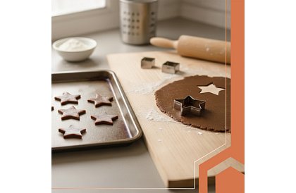 Sütemény kiszúró készlet a mézeskalács házikóhoz