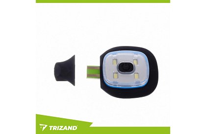 Kétrétegű téli sapka LED lámpával - fekete