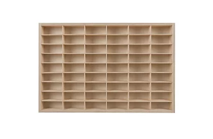 Fa polc - autószervező - 54 rekesz