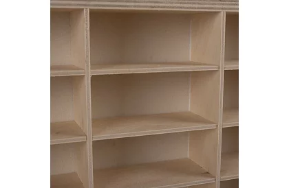 Fa polc - autószervező - 54 rekesz