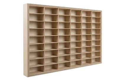 Fa polc - autószervező - 54 rekesz