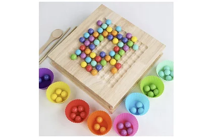 Fából játék 2 az 1-ben – farm