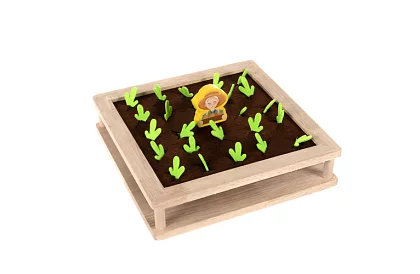 Fából játék 2 az 1-ben – farm