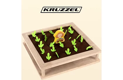 Fából játék 2 az 1-ben – farm