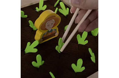 Fából játék 2 az 1-ben – farm