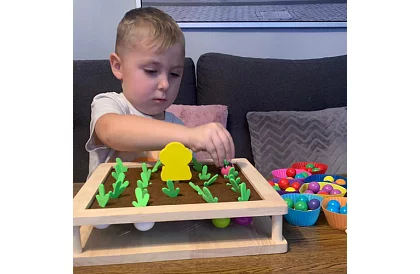 Fából játék 2 az 1-ben – farm