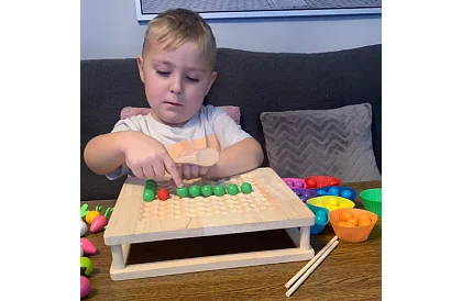 Fából játék 2 az 1-ben – farm