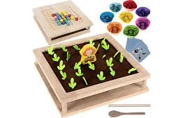 Fából játék 2 az 1-ben – farm