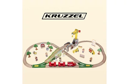 Fa fából készült vasút - vonatpálya 3,2 m