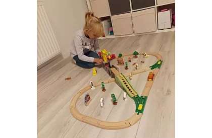 Fa fából készült vasút - vonatpálya 3,2 m