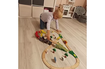 Fa fából készült vasút - vonatpálya 3,2 m