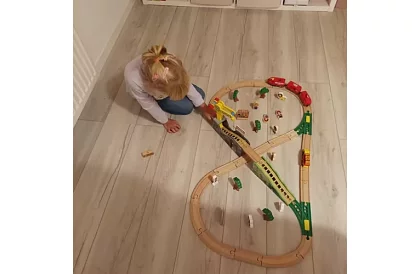 Fa fából készült vasút - vonatpálya 3,2 m