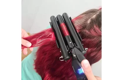 Kerámiai hármasgöndörítő – Trio Curl LCD kijelzővel
