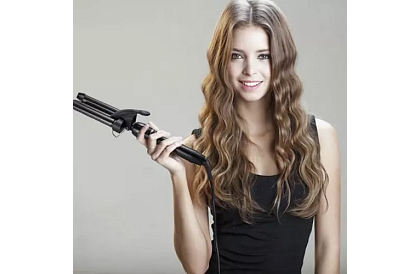 Kerámiai hármasgöndörítő – Trio Curl LCD kijelzővel