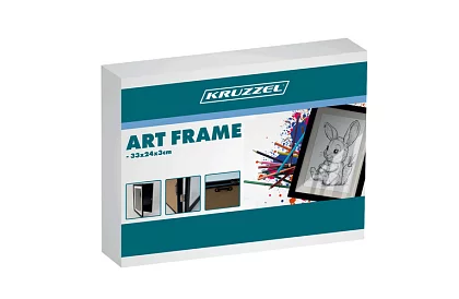 Művészi nyitott keret fényképekhez – A4-es rajzok - fekete