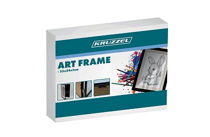 Művészi nyitott keret fényképekhez – A4-es rajzok - fekete