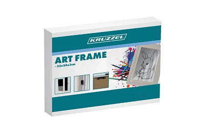 Művészi nyitott keret fényképekhez – A4-es rajzok - fehér