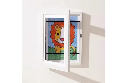 Művészi nyitott keret fényképekhez – A4-es rajzok - fehér