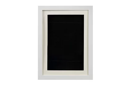 Művészi nyitott keret fényképekhez – A4-es rajzok - fehér