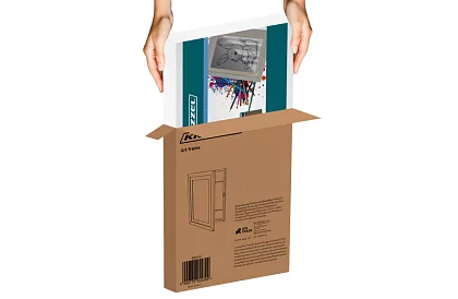 Művészi nyitott keret fényképekhez – A4-es rajzok - fehér