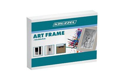 Művészi nyitott keret fényképekhez – A4-es rajzok - fehér