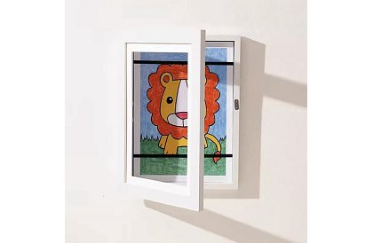 Művészi nyitott keret fényképekhez – A4-es rajzok - fehér