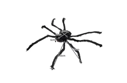 Mesterséges óriás pók - dekoráció 90 cm