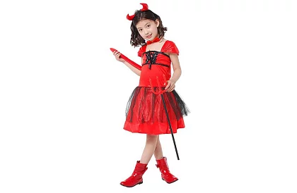 Kostüm - ördög kiegészítők - 4 darabos készlet