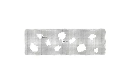 Nagy műanyag pókháló Halloweenra – 198x76 cm - fekete