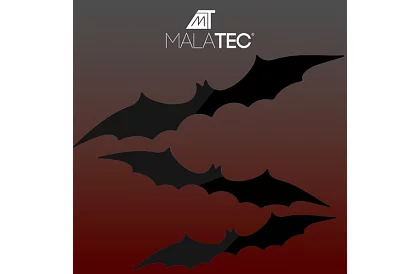 Szett 3 műanyag denevér Halloweenra – 47, 37 és 31 cm