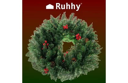 Dekoratív koszorú - 60cm