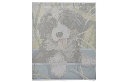Számozott festés - kutya - 40x30 cm