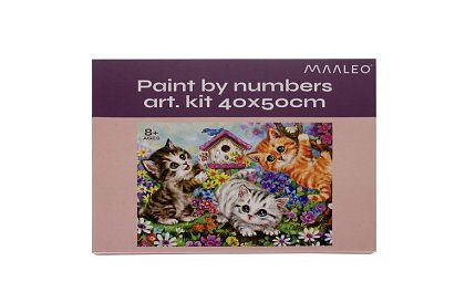 Festés számok szerint - macskák - 40x50 cm