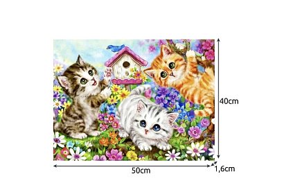 Festés számok szerint - macskák - 40x50 cm