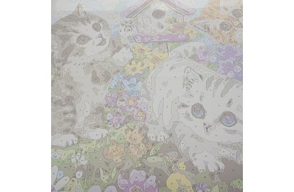 Festés számok szerint - macskák - 40x50 cm