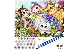 Festés számok szerint - macskák - 40x50 cm