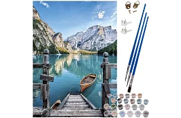 Festés számok szerint - hegyi táj - 40x50 cm