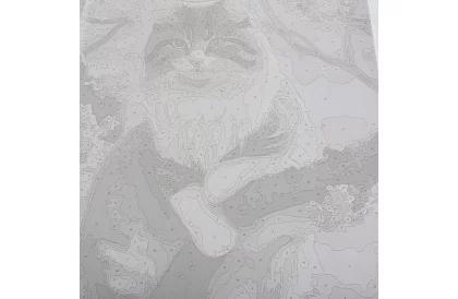 Festés számok szerint - macska - 40x50 cm