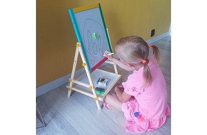 Kétoldalas fa tábla gyerekeknek