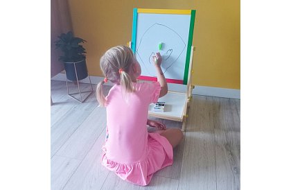 Kétoldalas fa tábla gyerekeknek