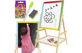 Kétoldalas fa tábla gyerekeknek