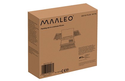 Festék készlet fából készült bőröndben – 83 elem