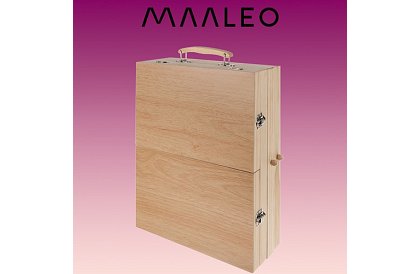 Festék készlet fából készült bőröndben – 83 elem