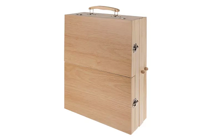 Festék készlet fából készült bőröndben – 83 elem