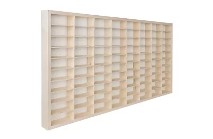 Fa fából készült polc – autószervező – 80 rekesz