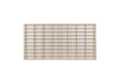 Fa fából készült polc – autószervező – 80 rekesz