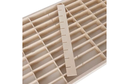 Fa fából készült polc – autószervező – 80 rekesz