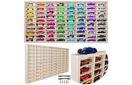 Fa fából készült polc – autószervező – 80 rekesz