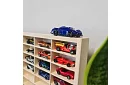 Fa fából készült polc – autószervező – 80 rekesz